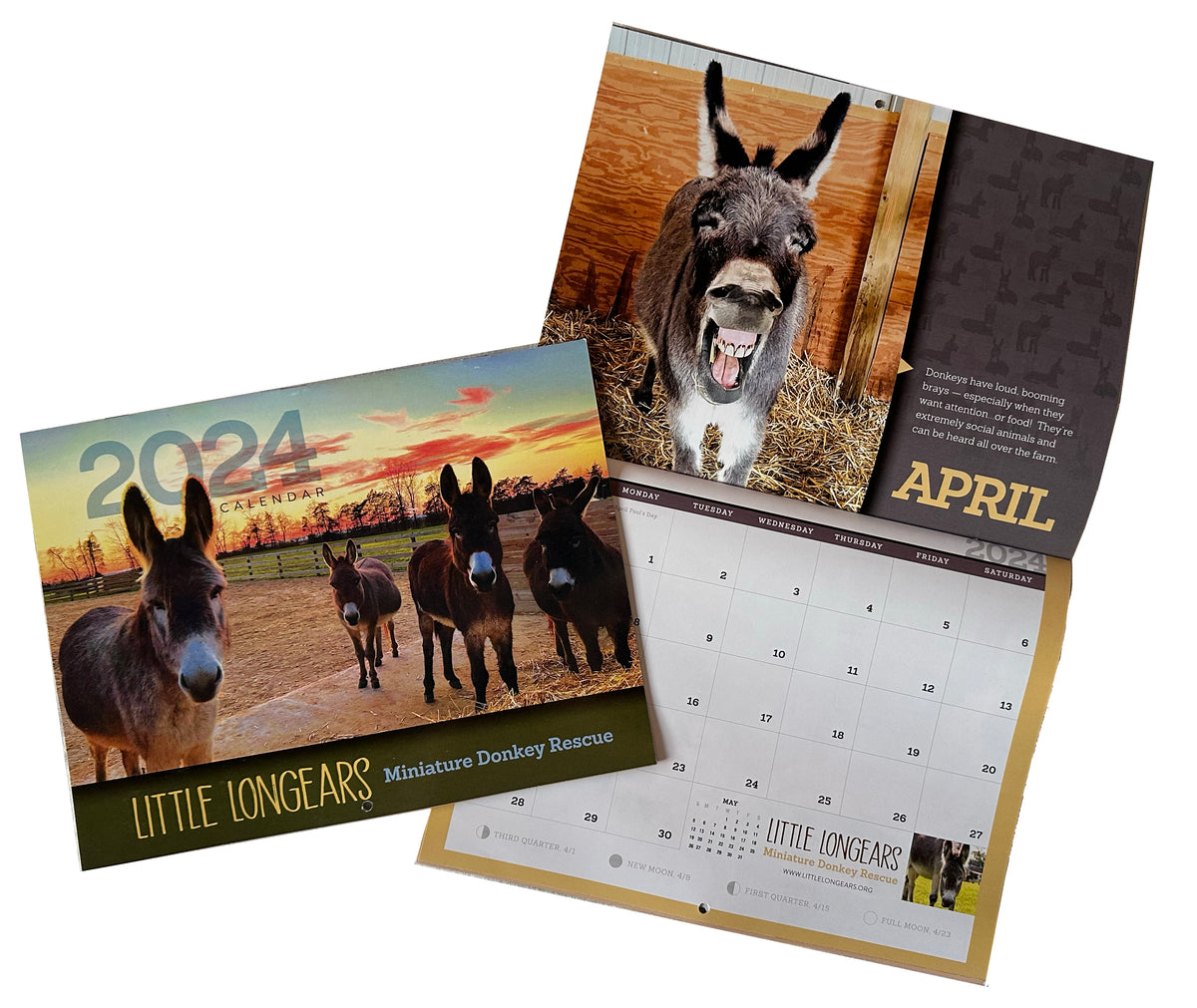 2024 Calendars SOLD OUT! Little Longears Miniature Donkey Rescue